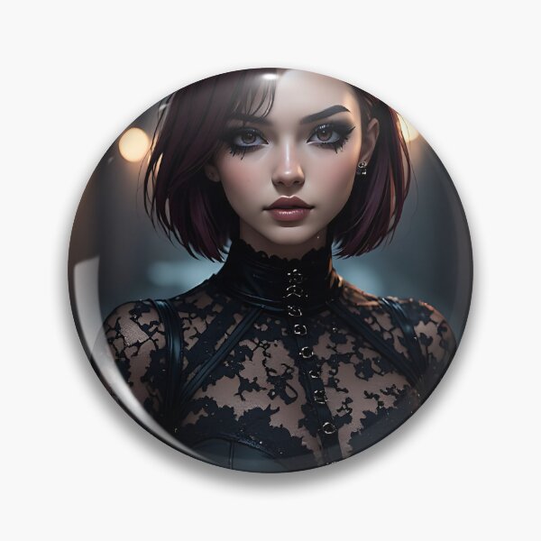 Item preview, Hot Halloween Anime Goth Girl Waifu 305 designed and sold by Your New Fixation.
