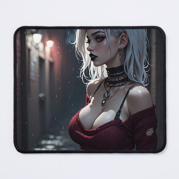 Item preview, Hot Halloween Anime Goth Girl Waifu 306 designed and sold by Your New Fixation.