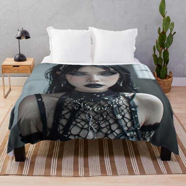 Item preview, Hot Halloween Anime Goth Girl Waifu 307 designed and sold by Your New Fixation.