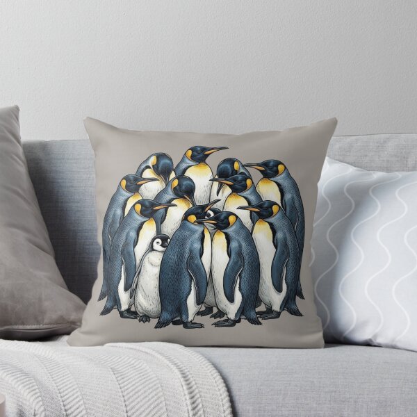 Item preview, Emperor Penguin Group Illustration designed and sold by Theproxmrt.