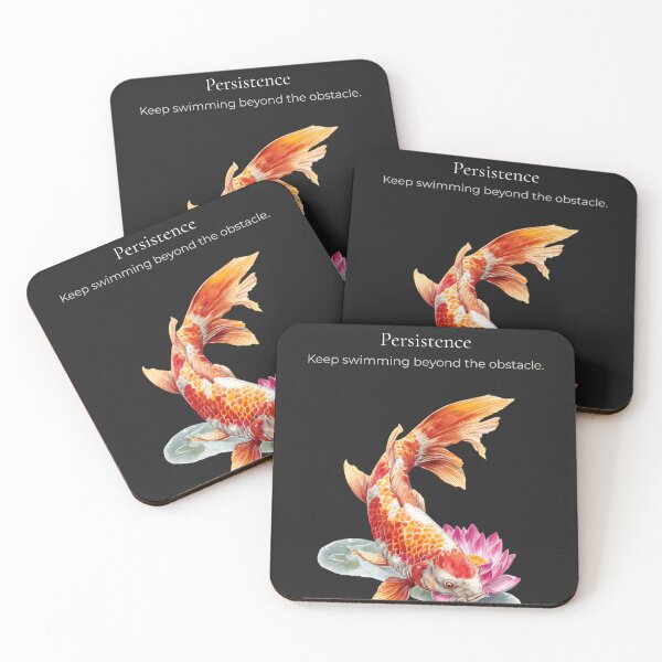 Item preview, Persistence Koi Fish Wall Art designed and sold by ChloeDesigns401.
