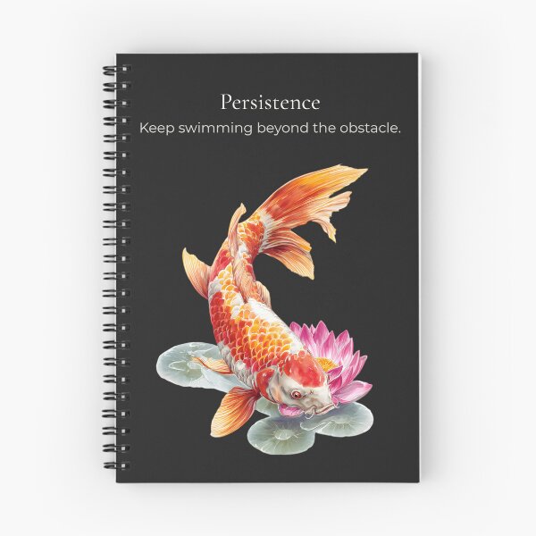 Item preview, Persistence Koi Fish Wall Art designed and sold by ChloeDesigns401.