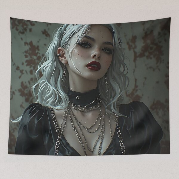Item preview, Hot Halloween Anime Goth Girl Waifu 309 designed and sold by Your New Fixation.