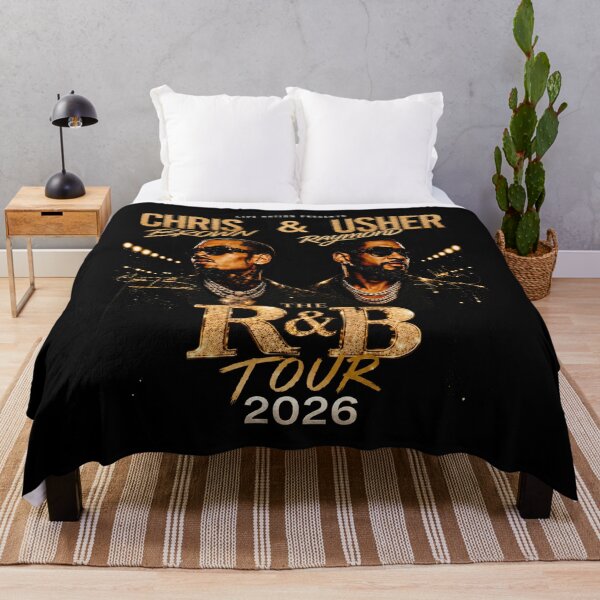 Item preview, Chris Brown and Usher, R and B Tour, Raymond and Brown Tour designed and sold by PoppiNoori.