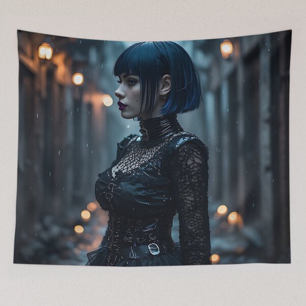 Item preview, Hot Halloween Anime Goth Girl Waifu 313 designed and sold by Your New Fixation.