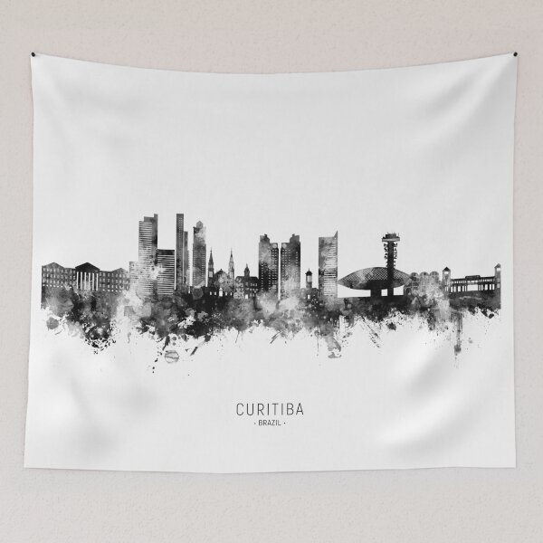 Item preview, Curitiba Skyline Brazil designed and sold by ArtPrints.