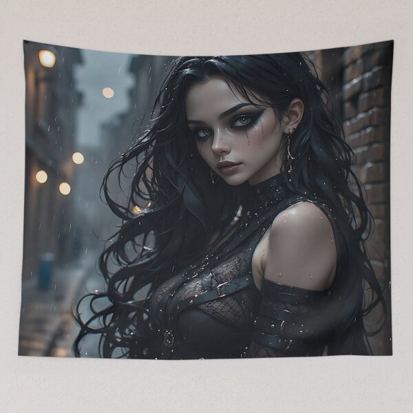 Item preview, Hot Halloween Anime Goth Girl Waifu 318 designed and sold by Your New Fixation.
