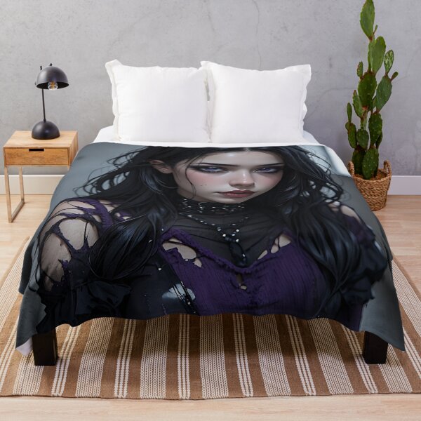 Item preview, Hot Halloween Anime Goth Girl Waifu 323 designed and sold by Your New Fixation.