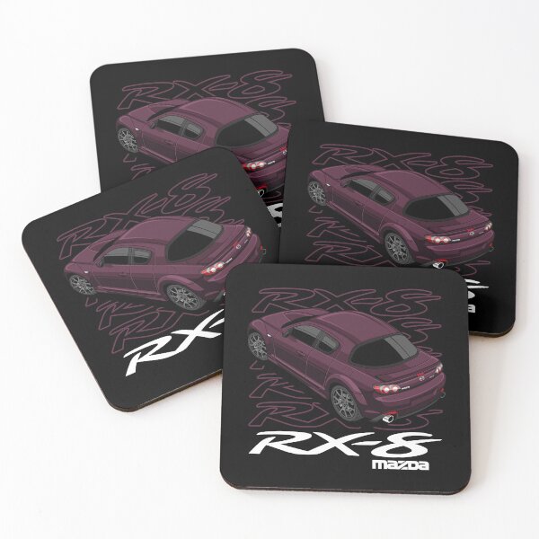 Item preview, Mazda RX8 Series 2 Black Cherry Mica designed and sold by vektoranda.
