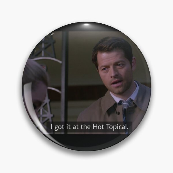 Artikelvorschau, Lustiges Castiel-Zitat: „Ich hab’s bei Hot Topical gekauft“ – SPN – Supernatural entworfen und verkauft von Winter Widow.