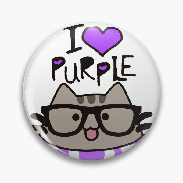 Item preview, I Heart Purple Plusheen designed and sold by ThinDove.