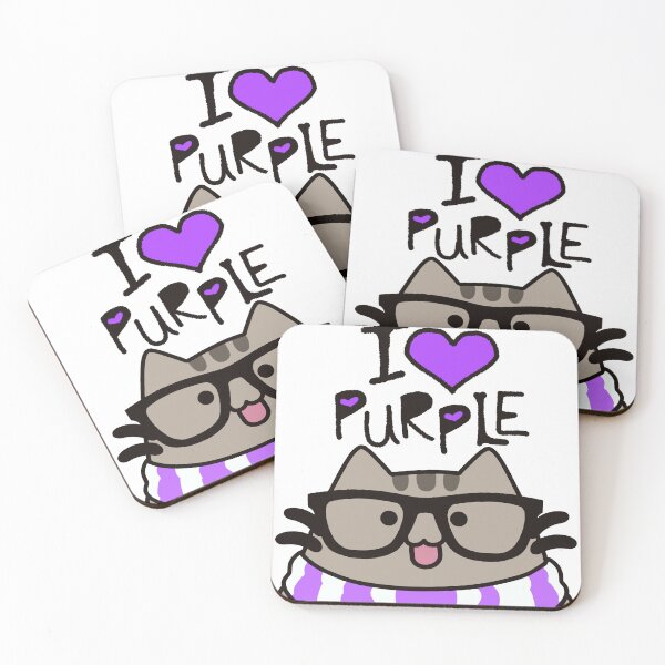 Item preview, I Heart Purple Plusheen designed and sold by ThinDove.
