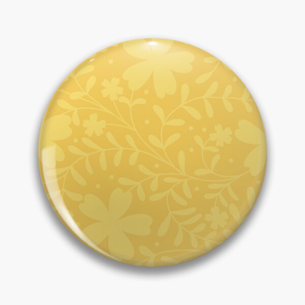 Item preview, Tonal Yellow Wildflower Pattern | Monochrome Botanical Silhouette Print designed and sold by MizzleInk.