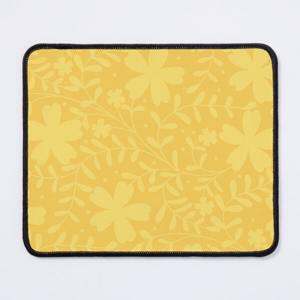 Item preview, Tonal Yellow Wildflower Pattern | Monochrome Botanical Silhouette Print designed and sold by MizzleInk.