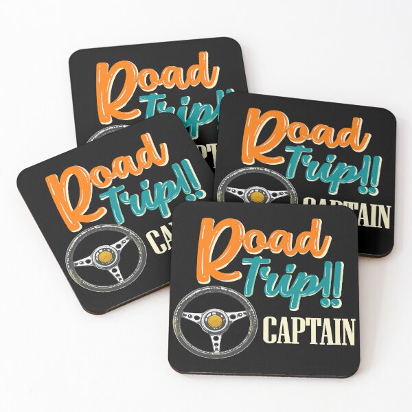 Item preview, Road Trip Captain - Vintage Family Vacation Steering Wheel Art designed and sold by BendyBeasts.