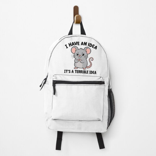 Item preview, I Have an Idea... It's a Terrible Idea – Funny Mouse Meme Sticker designed and sold by Brogno-x.