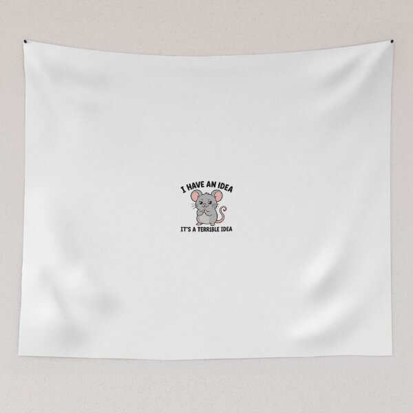 Item preview, I Have an Idea... It's a Terrible Idea – Funny Mouse Meme Sticker designed and sold by Brogno-x.