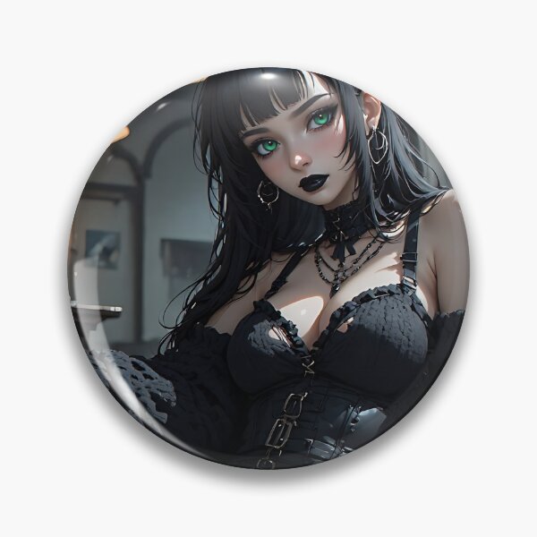Artikelvorschau, Heißes Halloween-Anime-Goth-Girl-Waifu 326 entworfen und verkauft von Your New Fixation.
