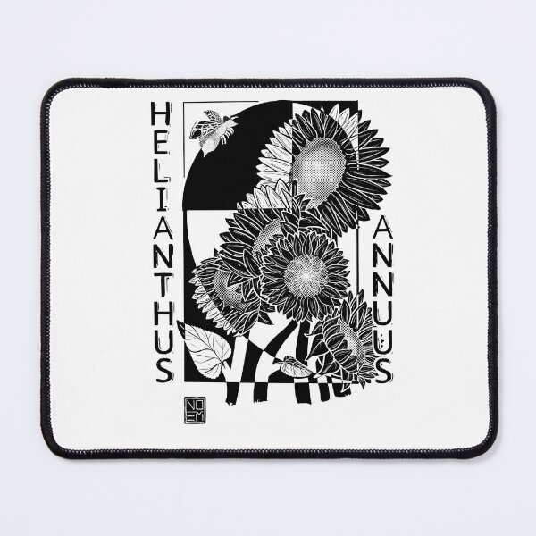 Item preview, Helianthus Black Print designed and sold by Noem-Prints.