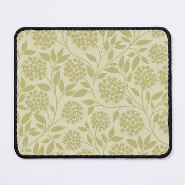 Item preview, Tonal Hydrangea Pattern in Sage Green | Monochrome Botanical Print designed and sold by MizzleInk.