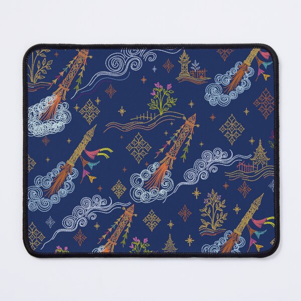 Item preview, Rocket Festival, Tradition Bun Bang Fai Celebration and Thai Isan Fork art designed and sold by Lannanun.