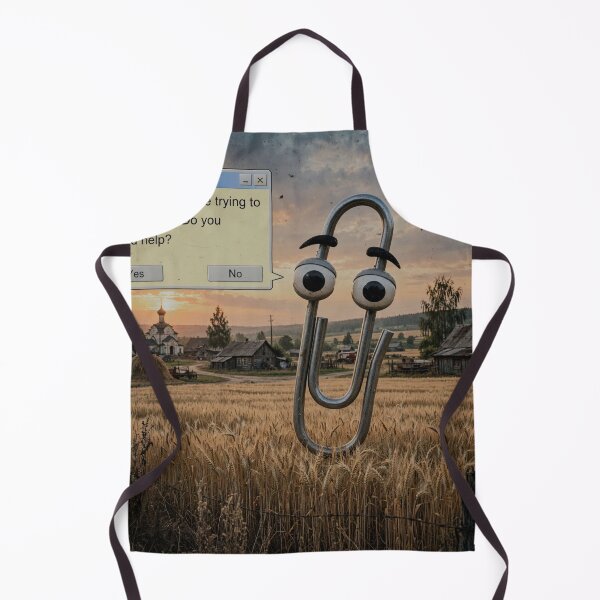 Item preview, Microsoft Clippy in Wheat Field designed and sold by Late Theory.