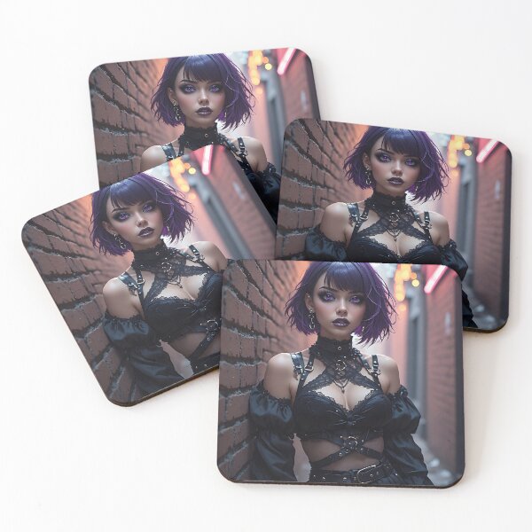 Item preview, Hot Halloween Anime Goth Girl Waifu 330 designed and sold by Your New Fixation.