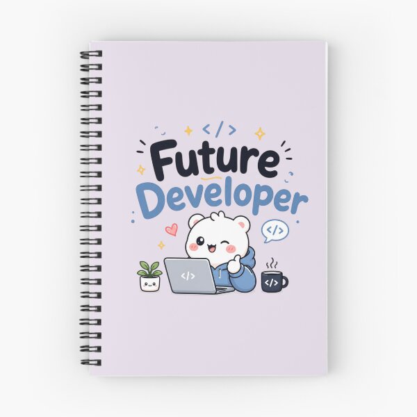 Item preview, Future Developer Cute Kawaii Coding Student Programmer Typography Sticker designed and sold by Sanika arts .
