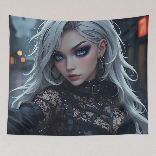 Item preview, Hot Halloween Anime Goth Girl Waifu 331 designed and sold by Your New Fixation.
