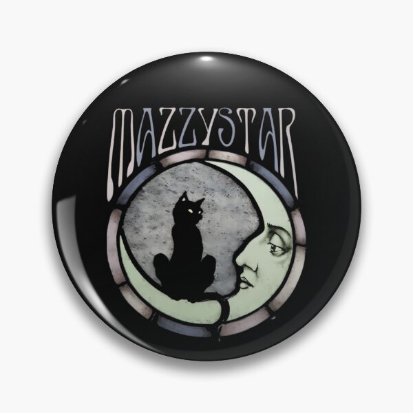Item preview, Mazzy Star Stained Glass Crescent Moon and Black Cat designed and sold by Robynkie.