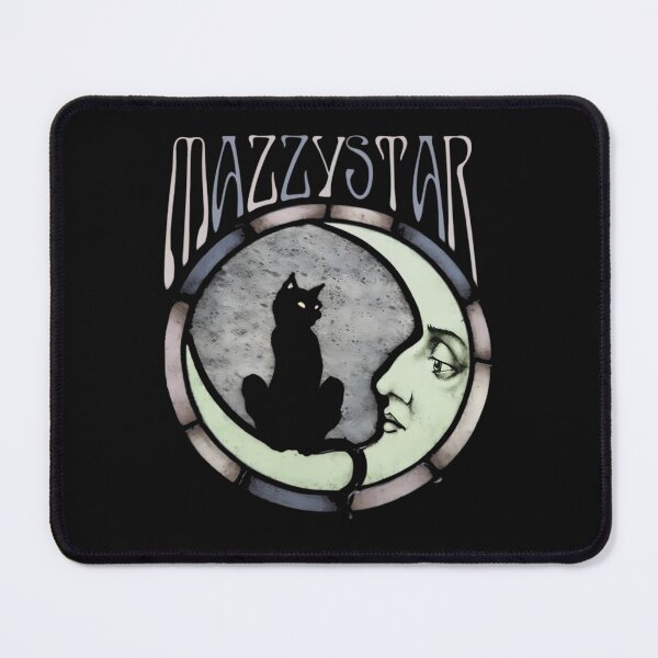Item preview, Mazzy Star Stained Glass Crescent Moon and Black Cat designed and sold by Robynkie.