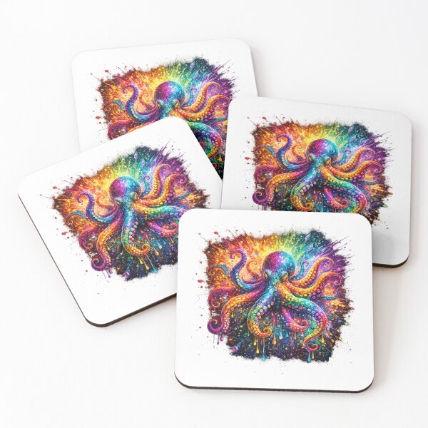 Item preview, Color Burst Octopus designed and sold by PeterPunkt.