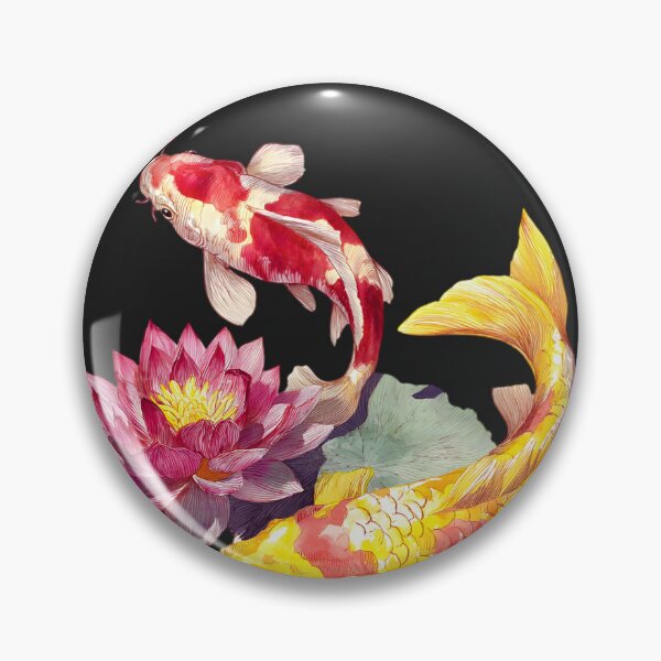 Item preview, Resilience Koi Fish Wall Art Printable, Japanese Zen Lotus Print designed and sold by ChloeDesigns401.