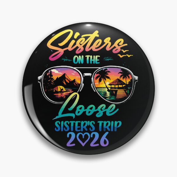 Item preview, Sisters On The Loose Sister's Trip 2026 - Tropical Sunglasses Art designed and sold by BendyBeasts.