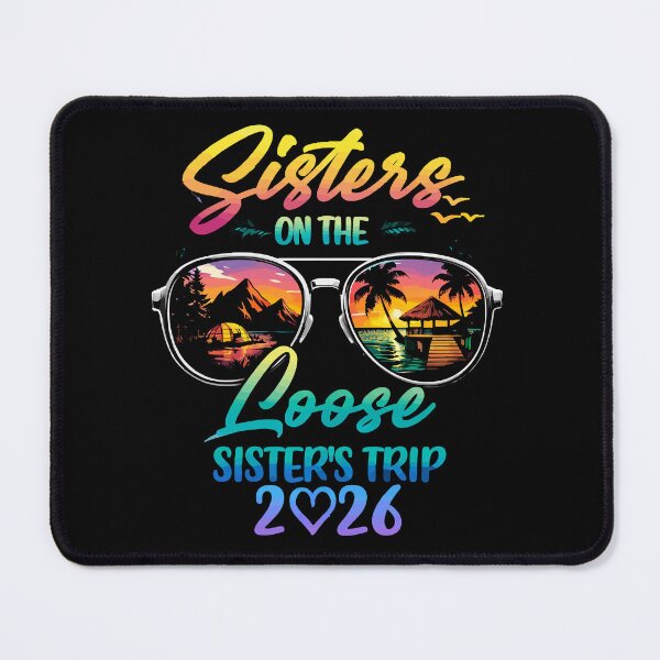 Item preview, Sisters On The Loose Sister's Trip 2026 - Tropical Sunglasses Art designed and sold by BendyBeasts.