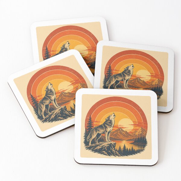 Item preview, 70s sunset with wolf designed and sold by PeterPunkt.