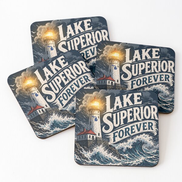 Item preview, Lake Superior Forever | Great Lakes Lighthouse Artwork designed and sold by FreshWaterWares.