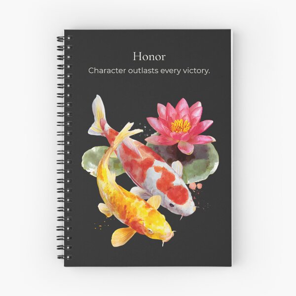 Item preview, Honor Koi Fish Wall Art Printable, Japanese Zen Lotus Print designed and sold by ChloeDesigns401.