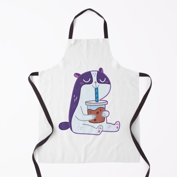 Item preview, Badger Bobba Cute Kawaii Animal Drinking Milk Tea Illustration designed and sold by ariannagarci.