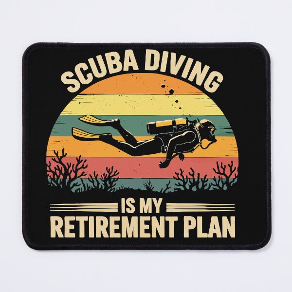 Item preview, Yes I Do Have A Retirement Plan I Plan On Scuba Diving - Scuba Diver Art designed and sold by BendyBeasts.