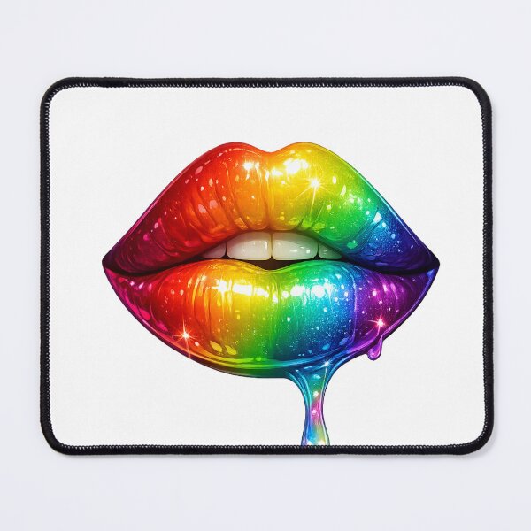 Item preview, Rainbow Lips – Colorful Gloss Aesthetic designed and sold by Genzfirevibes.