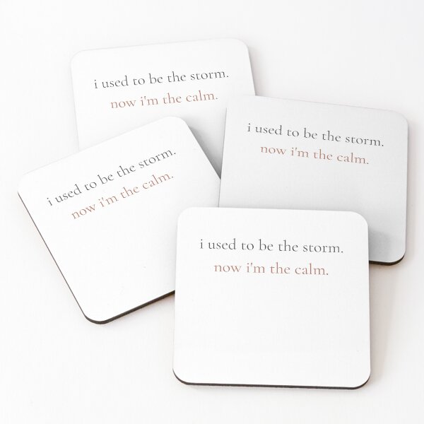 Item preview, I Used To Be The Storm Now I'm The Calm - Minimalist Transformation Quote Shirt designed and sold by DaysLoading.