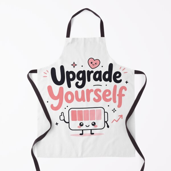 Item preview, Upgrade Yourself Cute Kawaii Motivational Battery Quote Sticker | Self Growth Positive Mindset Typography designed and sold by Sanika arts .