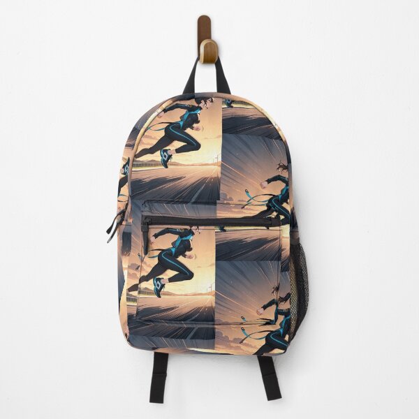 Item preview, Illustration - Dynamic Athlete, Energetic Run at Dusk designed and sold by AnimeShin.