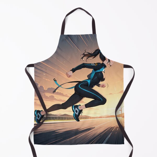Item preview, Illustration - Dynamic Athlete, Energetic Run at Dusk designed and sold by AnimeShin.