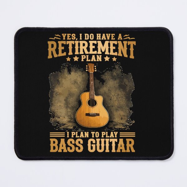 Item preview, Yes I Do Have A Retirement Plan I Plan On Playing The Guitar - Funny Musician Art designed and sold by BendyBeasts.