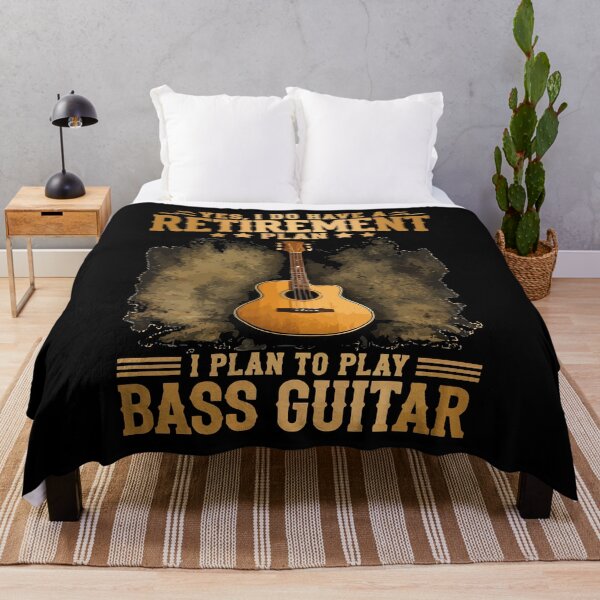 Item preview, Yes I Do Have A Retirement Plan I Plan On Playing The Guitar - Funny Musician Art designed and sold by BendyBeasts.