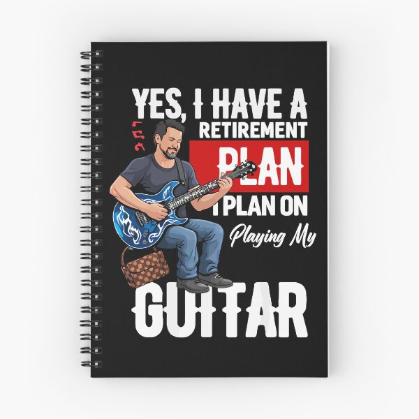Item preview, Yes I Do Have A Retirement Plan I Plan On Playing The Guitar - Funny Musician Art designed and sold by BendyBeasts.