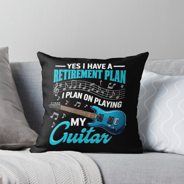 Item preview, Yes I Do Have A Retirement Plan I Plan On Playing The Guitar - Funny Musician Art designed and sold by BendyBeasts.