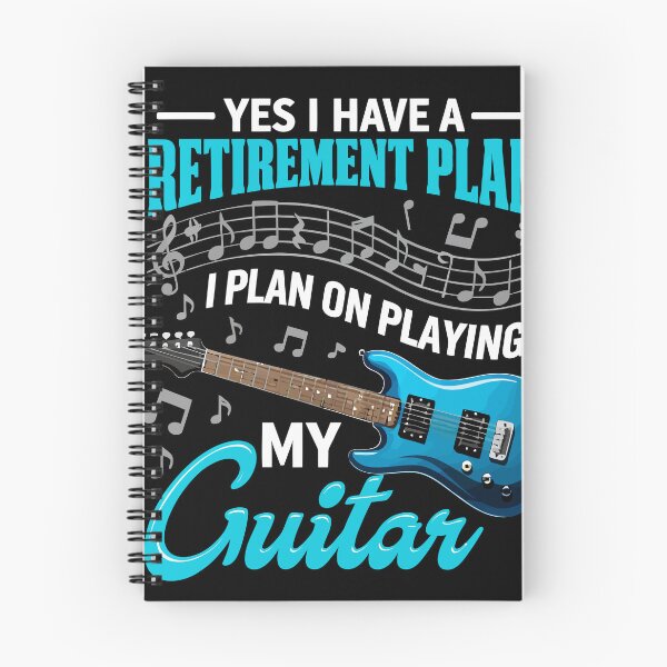 Item preview, Yes I Do Have A Retirement Plan I Plan On Playing The Guitar - Funny Musician Art designed and sold by BendyBeasts.